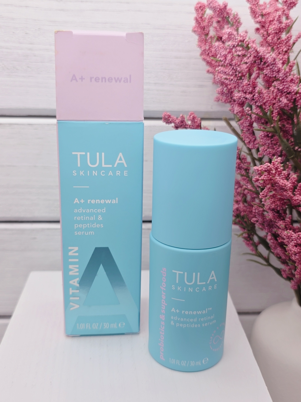 Tula Skincare A+ Renewal Advanced Retinal & Peptides Serum - Light Blue